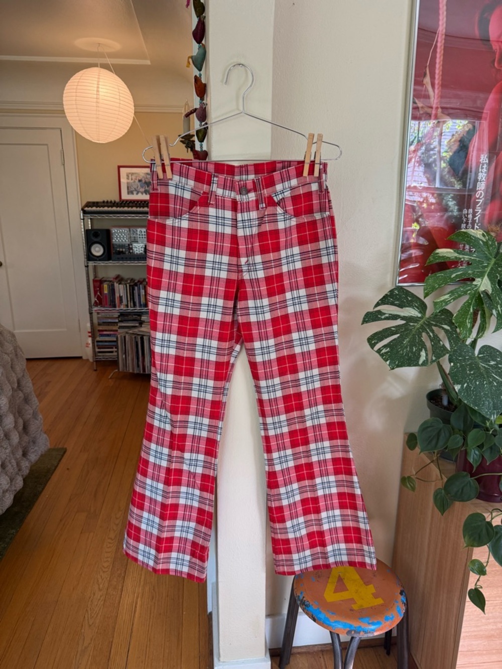 Vintage 70s Levi’s Sta-Prest Plaid Trouser Pants